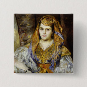 Pierre A Renoir Mme. C. Stora in Algerian Dress 15 Cm Square Badge