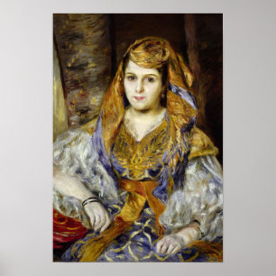 Pierre A Renoir Mme. C. Stora in Algerian Dress Poster