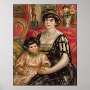 Pierre A Renoir   Mme Josse Bernheim-Jeune and Son Poster