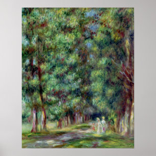 Pierre A Renoir Path in a Wood Poster