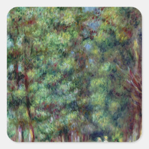 Pierre A Renoir   Path in a Wood Square Sticker