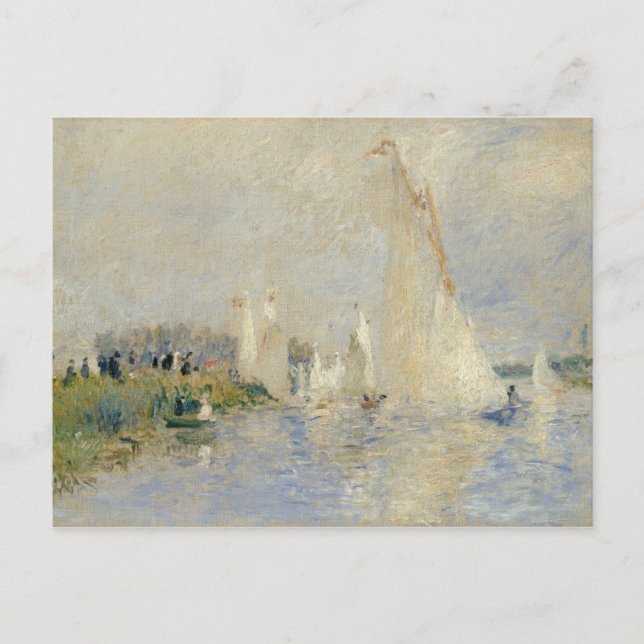 Pierre A Renoir | Regatta at Argenteuil Postcard (Front)
