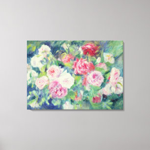 Pierre A Renoir   Roses 2 Canvas Print