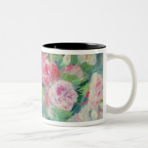 Pierre A Renoir Roses 2 Two-Tone Coffee Mug