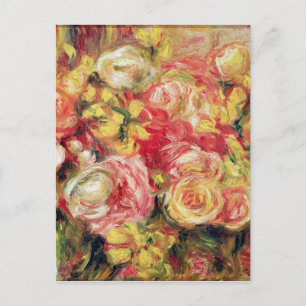 Pierre A Renoir Roses Postcard