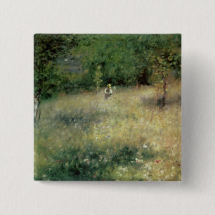 Pierre A Renoir Spring at Chatou 15 Cm Square Badge