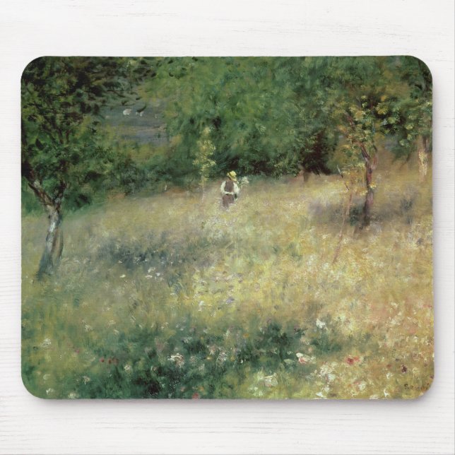 Pierre A Renoir | Spring at Chatou Mouse Pad (Front)