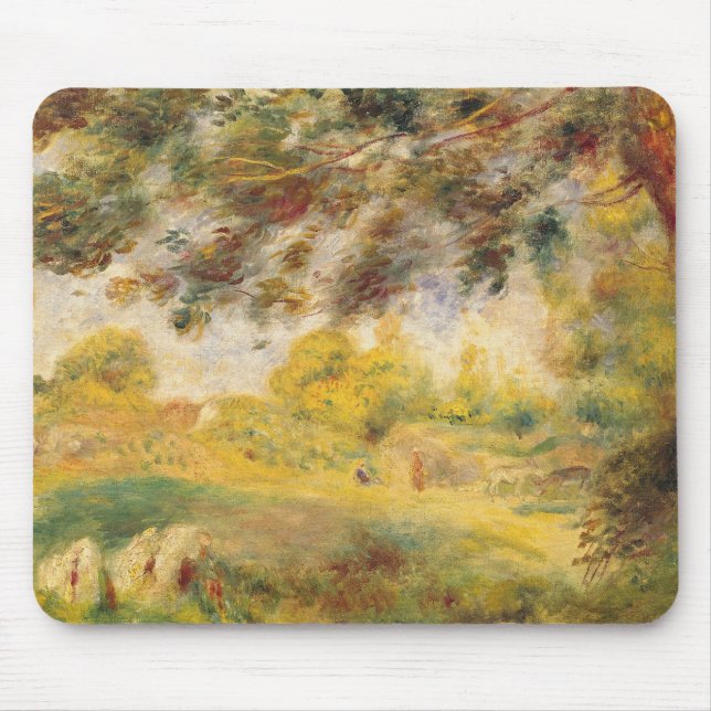 Pierre A Renoir | Spring Landscape Mouse Pad (Front)