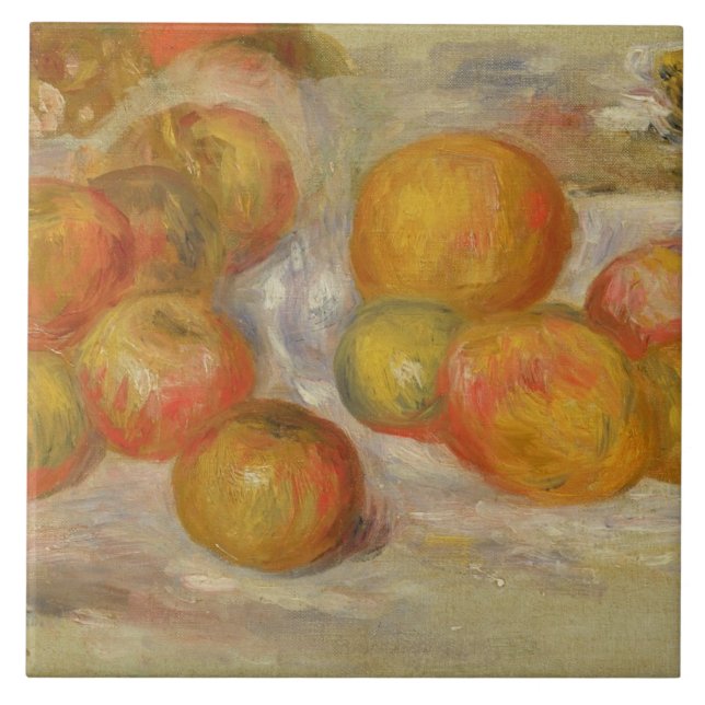 Pierre A Renoir | Still Life with Apples Tile (Front)