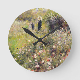 Pierre A Renoir   Summer Landscape Round Clock
