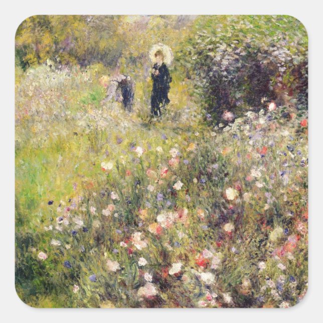 Pierre A Renoir | Summer Landscape Square Sticker (Front)