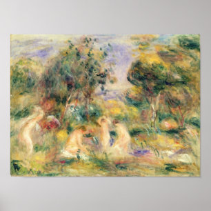 Pierre A Renoir   The Bathers Poster
