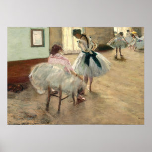 Pierre A Renoir   The Dance Lesson Poster