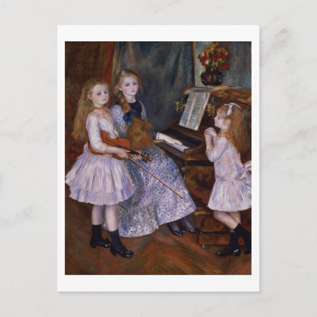Pierre A Renoir | The Daughters of Catulle Mendes Postcard (Front)