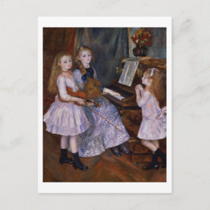 Pierre A Renoir The Daughters of Catulle Mendes Postcard