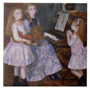 Pierre A Renoir   The Daughters of Catulle Mendes Tile