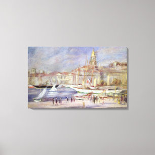 Pierre A Renoir The Old Port of Marseilles Canvas Print