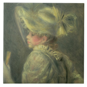 Pierre A Renoir   The White Hat Tile
