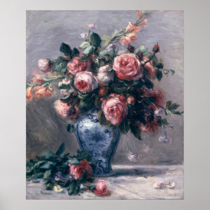 Pierre A Renoir   Vase of Roses Poster