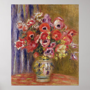 Pierre A Renoir   Vase of Tulips and Anemones Poster