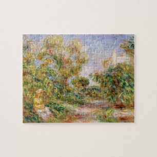 Pierre A Renoir Woman in a Landscape Jigsaw Puzzle