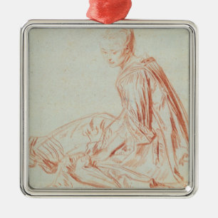 Pierre A Renoir   Woman Smiling Metal Tree Decoration