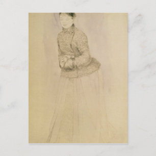 Pierre A Renoir   Woman with a Muff Postcard