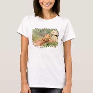 Pierre A Renoir   Young Girls on the River Bank T-Shirt