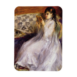Pierre A Renoir Young Woman Reading Magnet