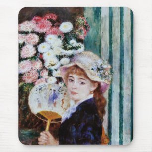 Pierre-Auguste Renoir , 団扇を持つ少女 Mouse Pad