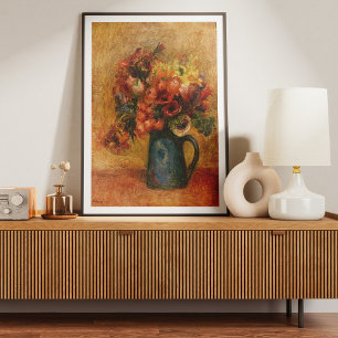 Pierre-Auguste Renoir 1889 Vase of Flowers Poster