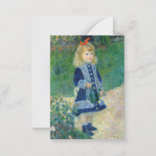 Pierre-Auguste Renoir - A Girl with a Watering Can Card