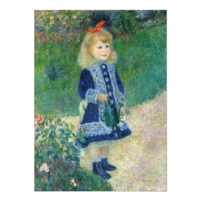 Pierre-Auguste Renoir - A Girl with a Watering Can Photo Print (Front)