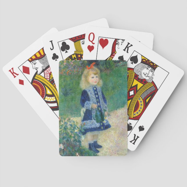 Pierre-Auguste Renoir - A Girl with a Watering Can Playing Cards (Back)