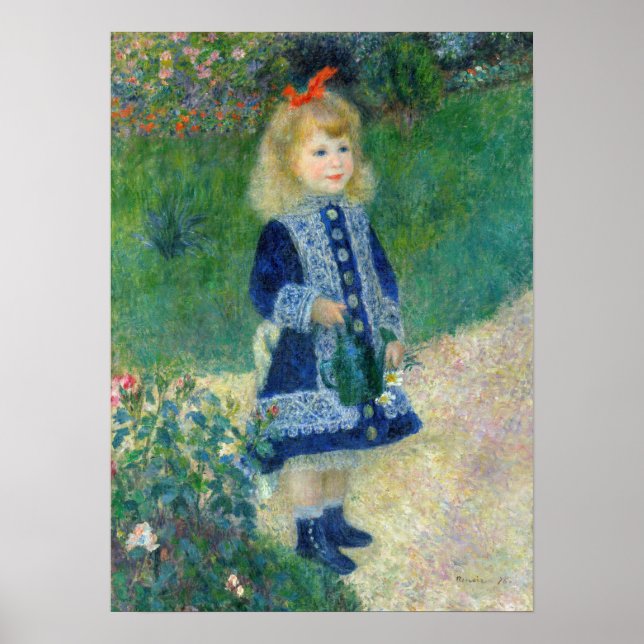 Pierre-Auguste Renoir - A Girl with a Watering Can Poster (Front)
