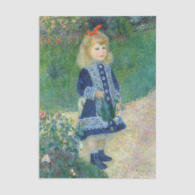 Pierre-Auguste Renoir - A Girl with a Watering Can Tissue Paper (Creator Uploaded)
