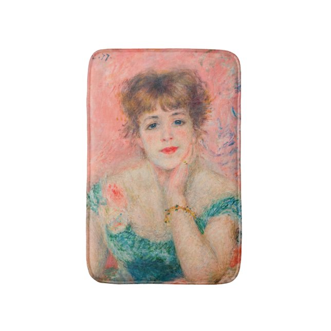 Pierre-Auguste Renoir - Actress Jeanne Samary Bath Mat (Front Vertical)