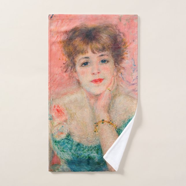 Pierre-Auguste Renoir - Actress Jeanne Samary Bath Towel Set (Hand Towel)