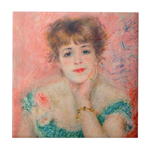 Pierre-Auguste Renoir - Actress Jeanne Samary Tile (Front)