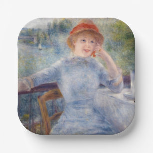 Pierre Auguste Renoir - Alphonsine Fournaise Paper Plate