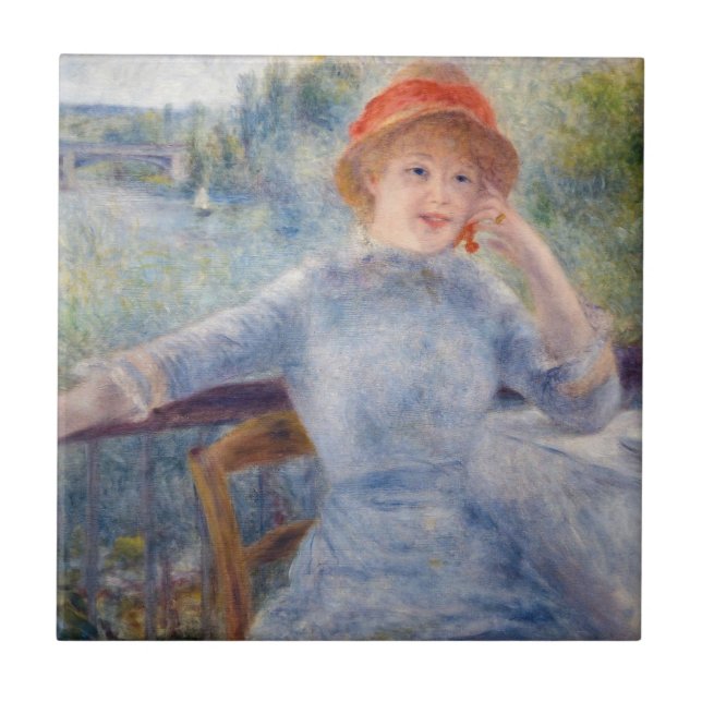 Pierre Auguste Renoir - Alphonsine Fournaise Tile (Front)