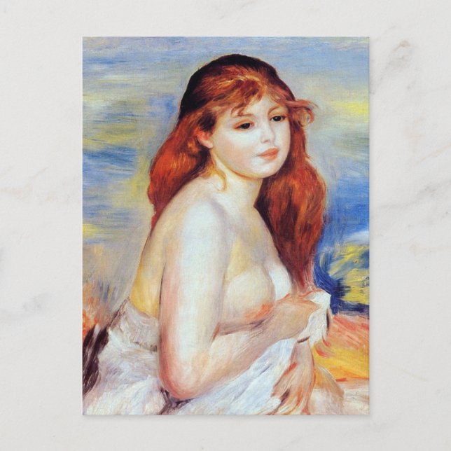 Pierre Auguste Renoir - Bather Postcard (Front)
