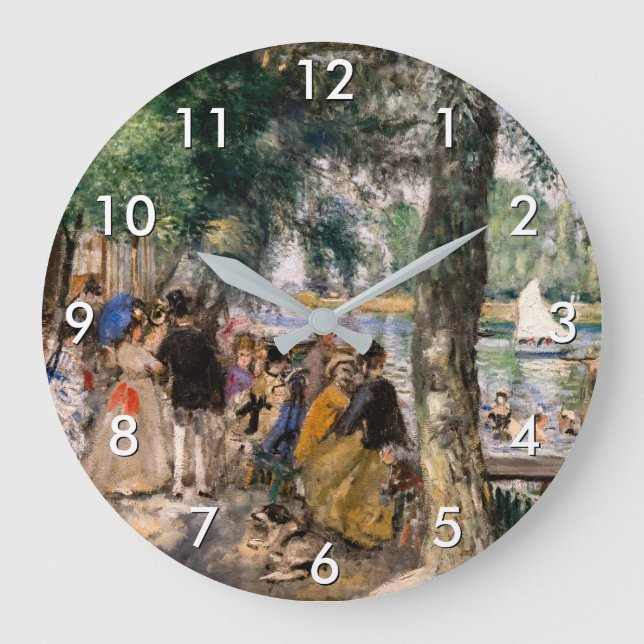 Pierre-Auguste Renoir - Bathing on the Seine Large Clock (Front)