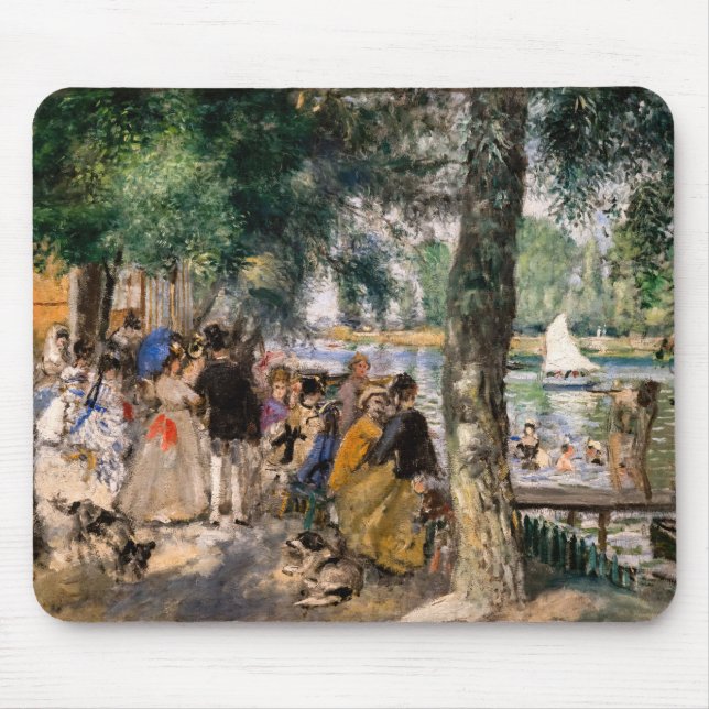 Pierre-Auguste Renoir - Bathing on the Seine Mouse Pad (Front)