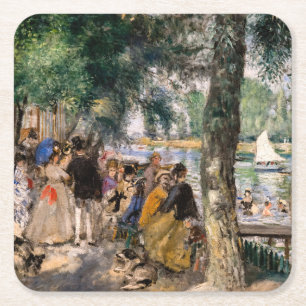 Pierre-Auguste Renoir - Bathing on the Seine Square Paper Coaster