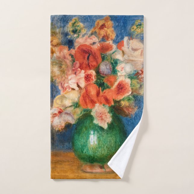 Pierre-Auguste Renoir - Bouquet  Bath Towel Set (Hand Towel)