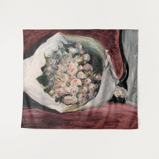 Pierre-Auguste Renoir - Bouquet in a Box Tapestry (Front (Horizontal))