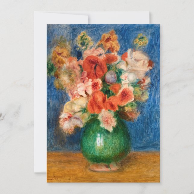 Pierre-Auguste Renoir - Bouquet Invitation (Front)