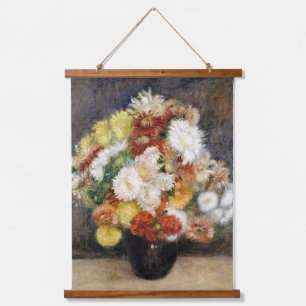 Pierre-Auguste Renoir Bouquet of Chrysanthemums    Hanging Tapestry