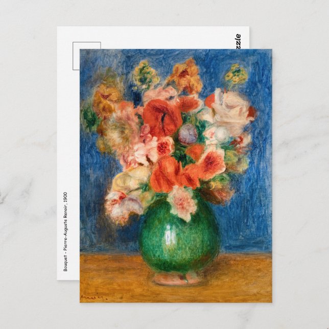Pierre-Auguste Renoir - Bouquet Postcard (Front/Back)